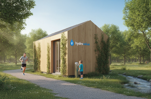 NYA water-energy node integrated into urban green area